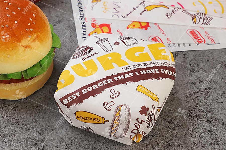 Túi giấy đựng bánh mì hamburger, tui giay dung banh mi hamburger