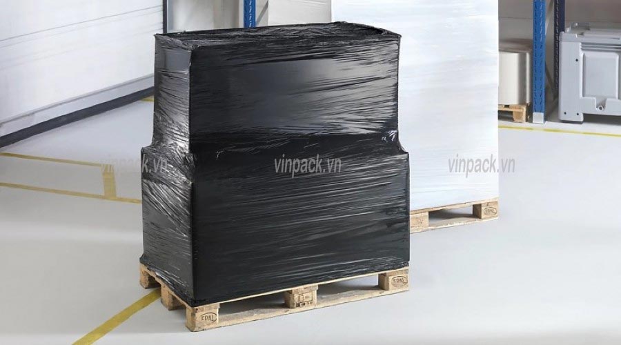 Màng quấn pallet đen dùng để quấn hàng hóa