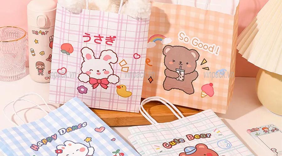 Túi giấy đựng quà siêu cute - tặng là yêu