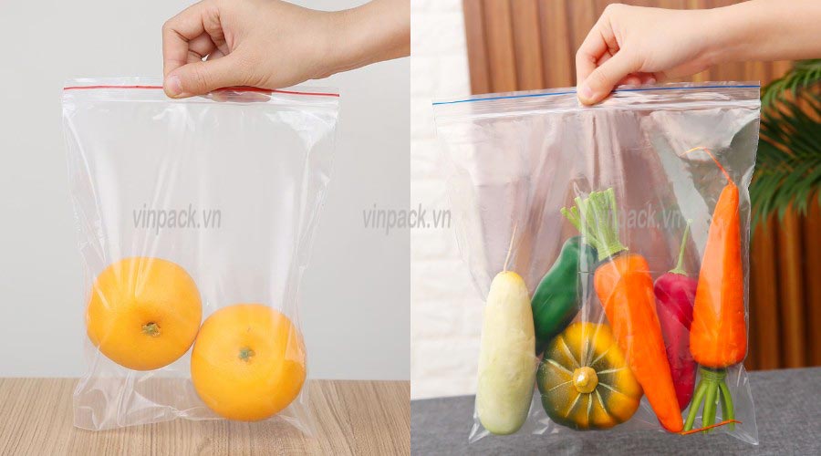 túi zip chỉ đỏ, túi zip trong suốt, túi zip bạc, túi zip đựng thực phẩm, túi zip