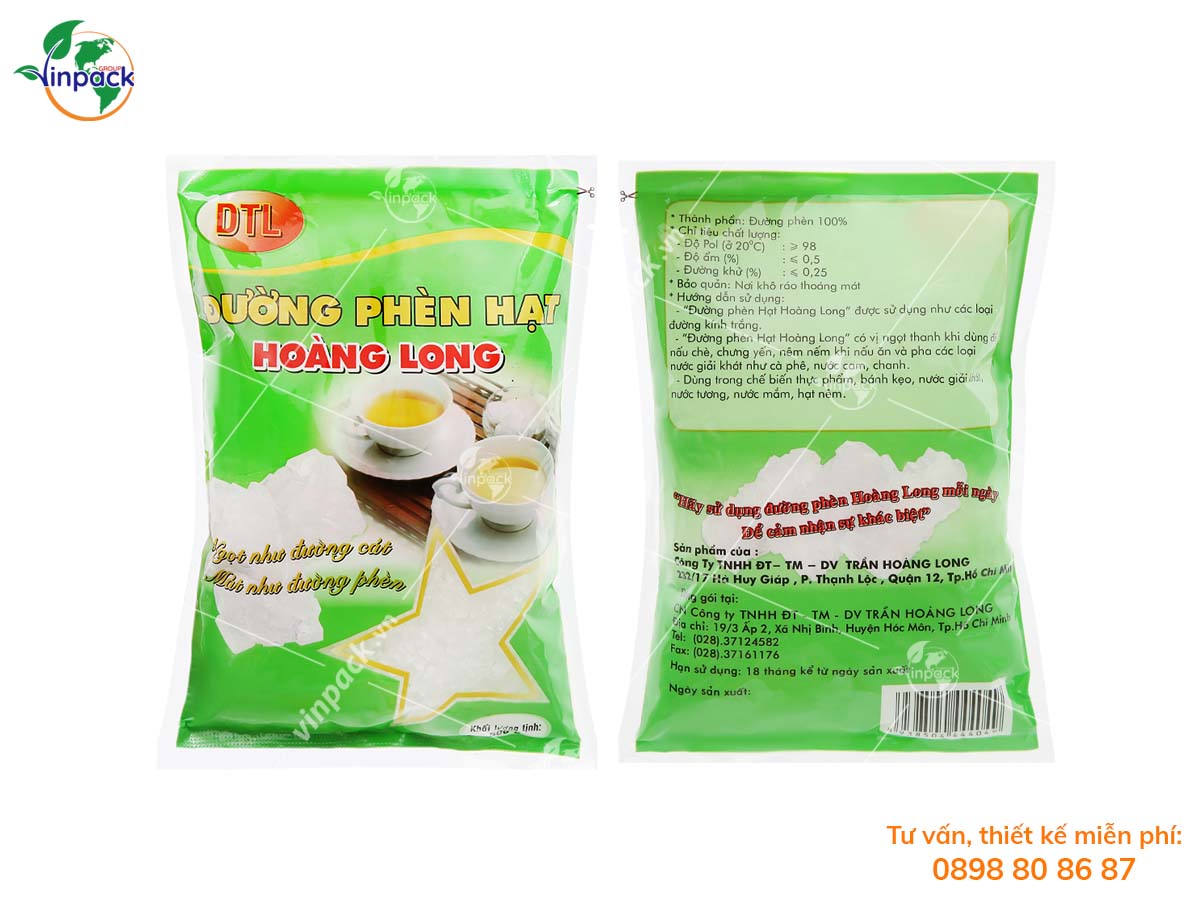 Sugar pouch packaging