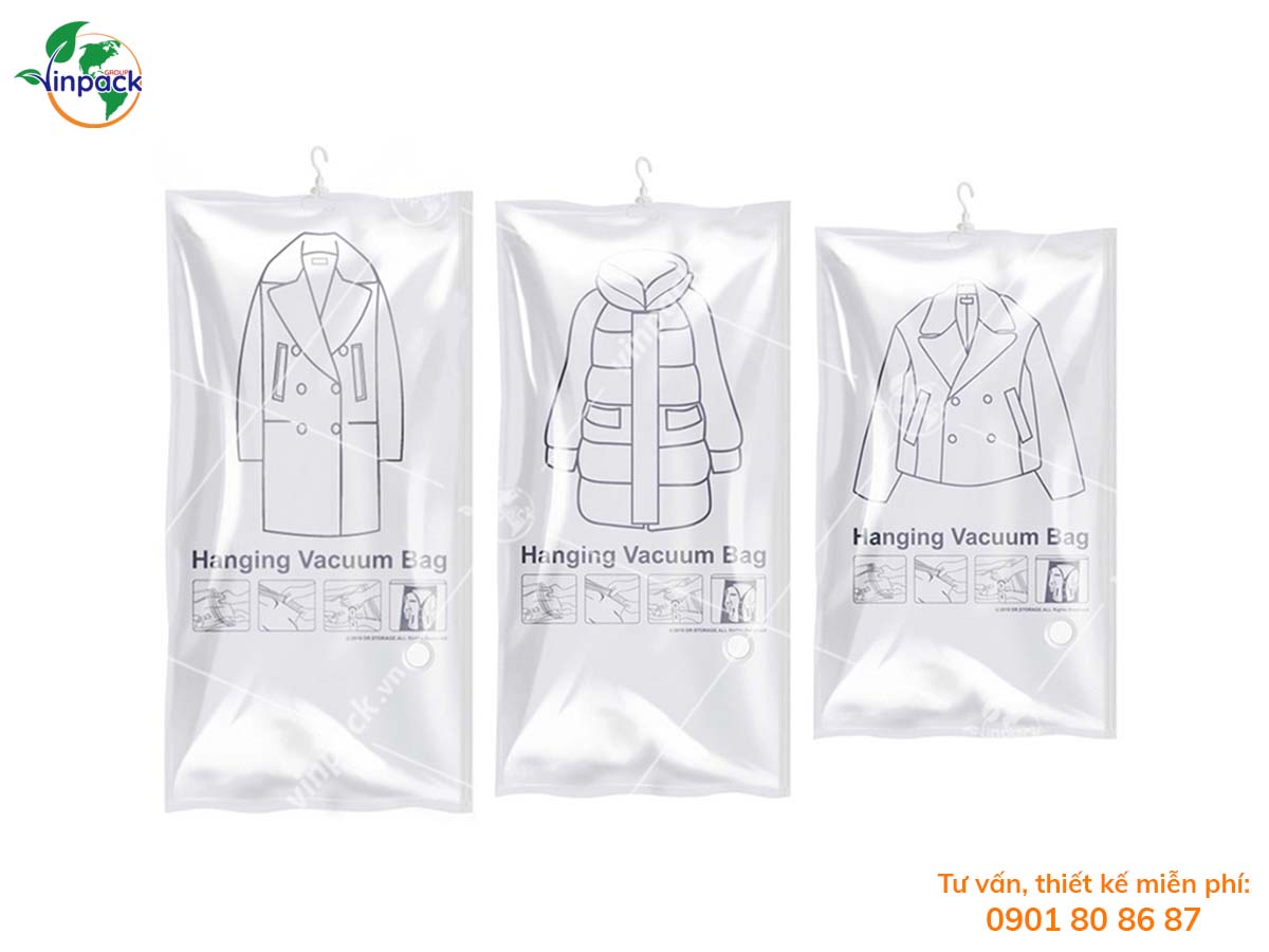 Clothes vacuum bag