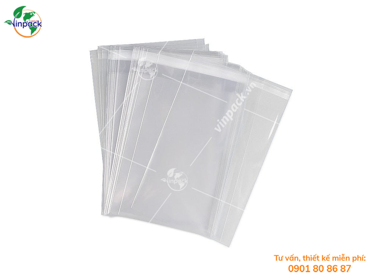 Plastic PP self adhesive resealable bag