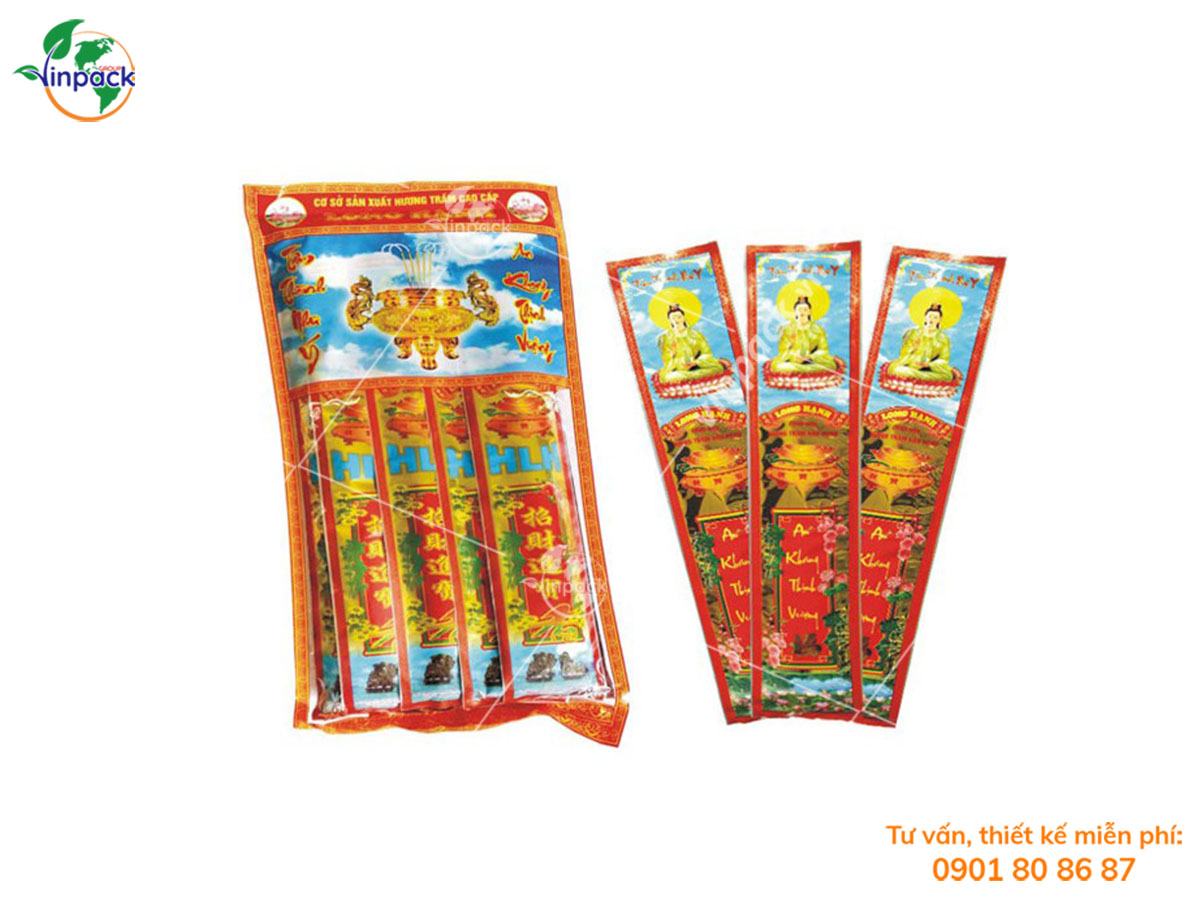 Incense stick pouch packaging