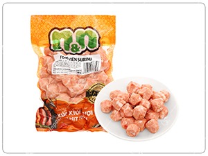 Fried shrimp balls packaging