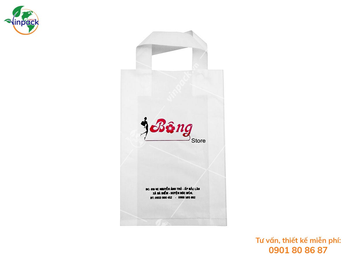 Printed plastic shopping bags