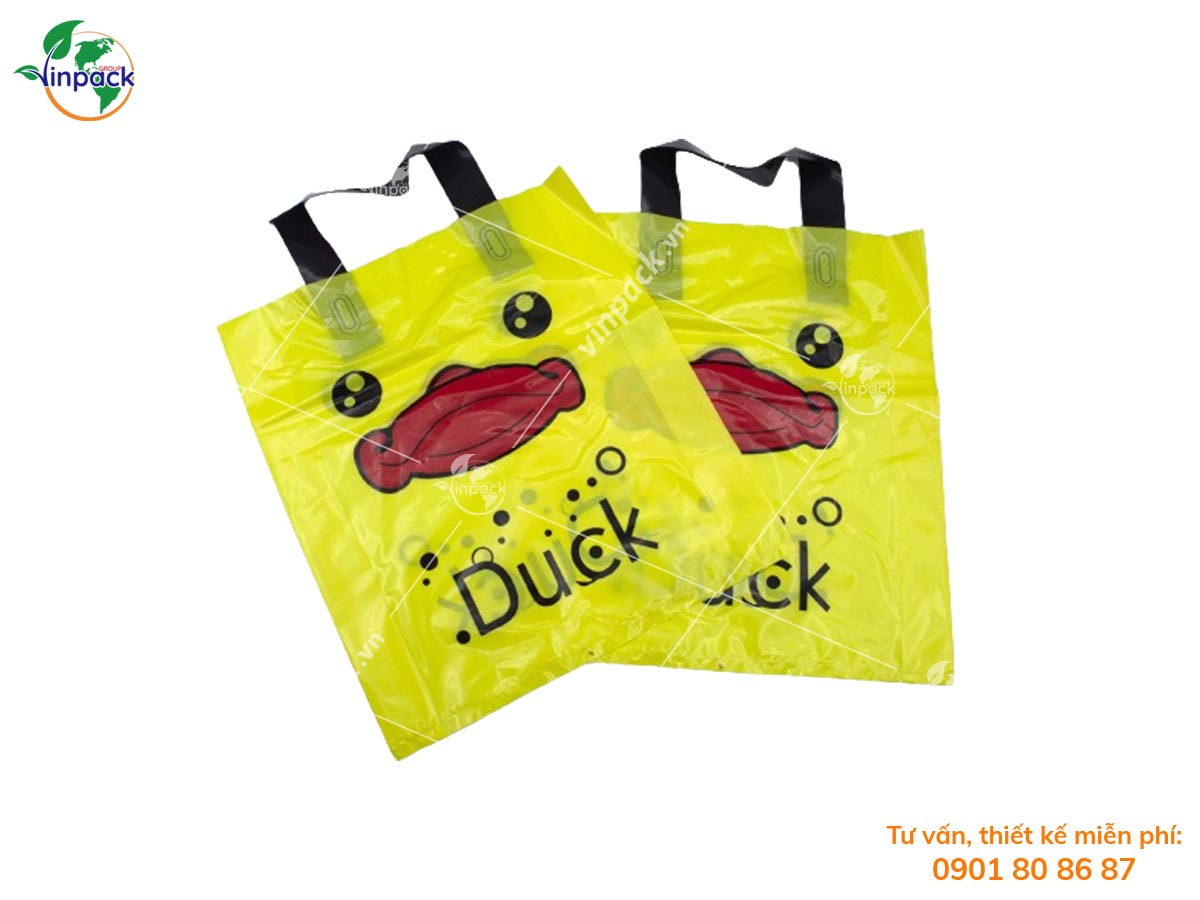 Printed plastic shopping bags