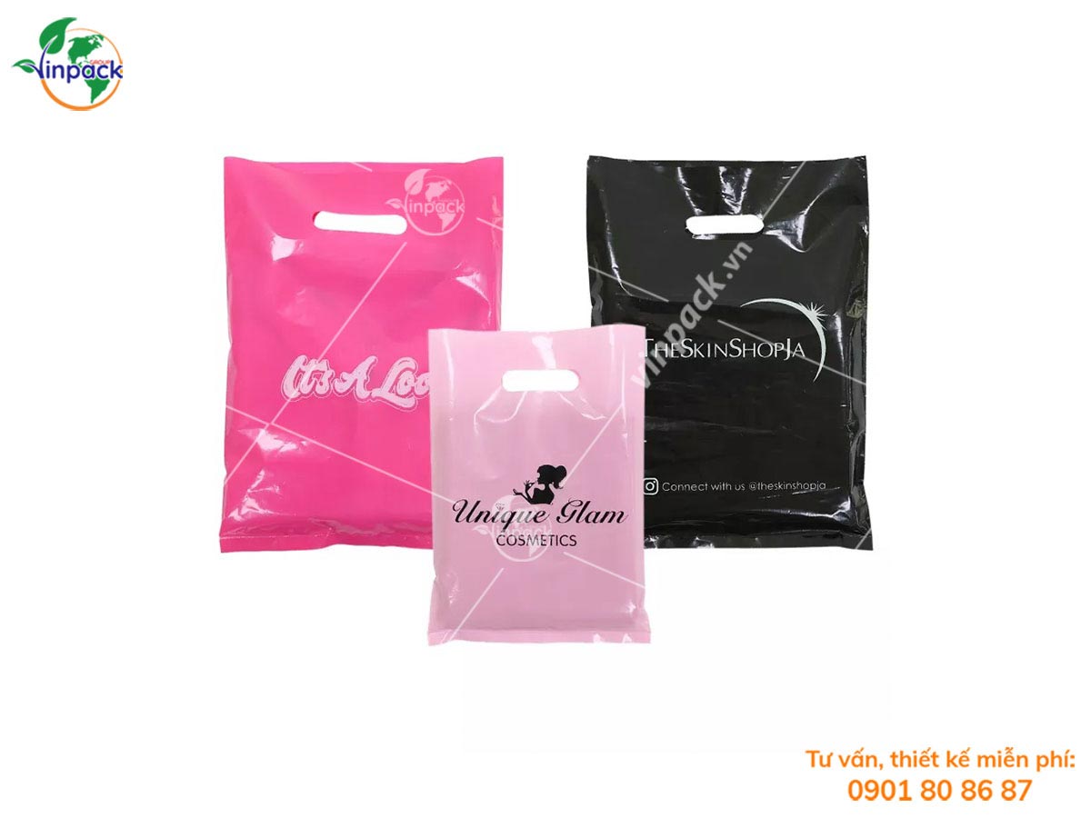 Printed plastic shopping bags