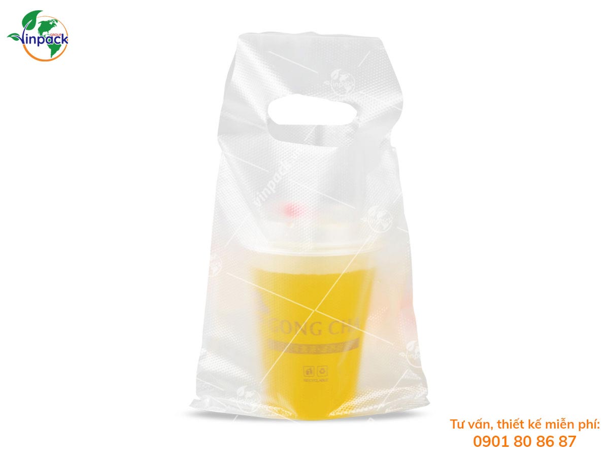 Plastic carrier cup bag