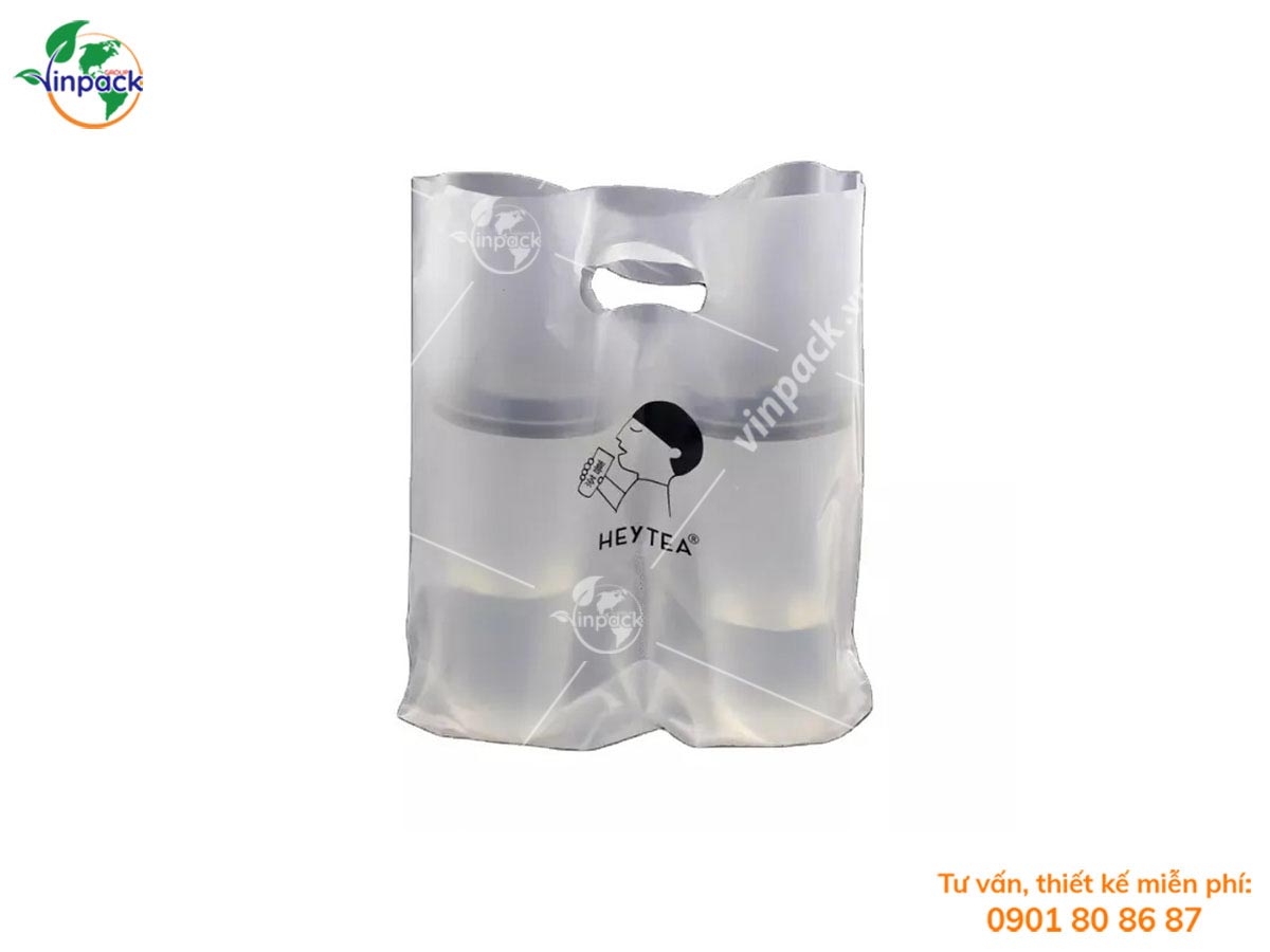 Plastic carrier cup bag