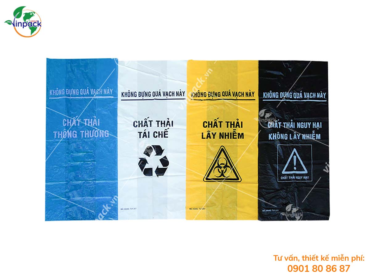 Printed garbage bags