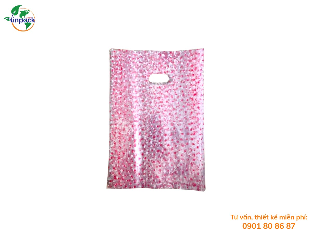 PP printed die cut plastic bag