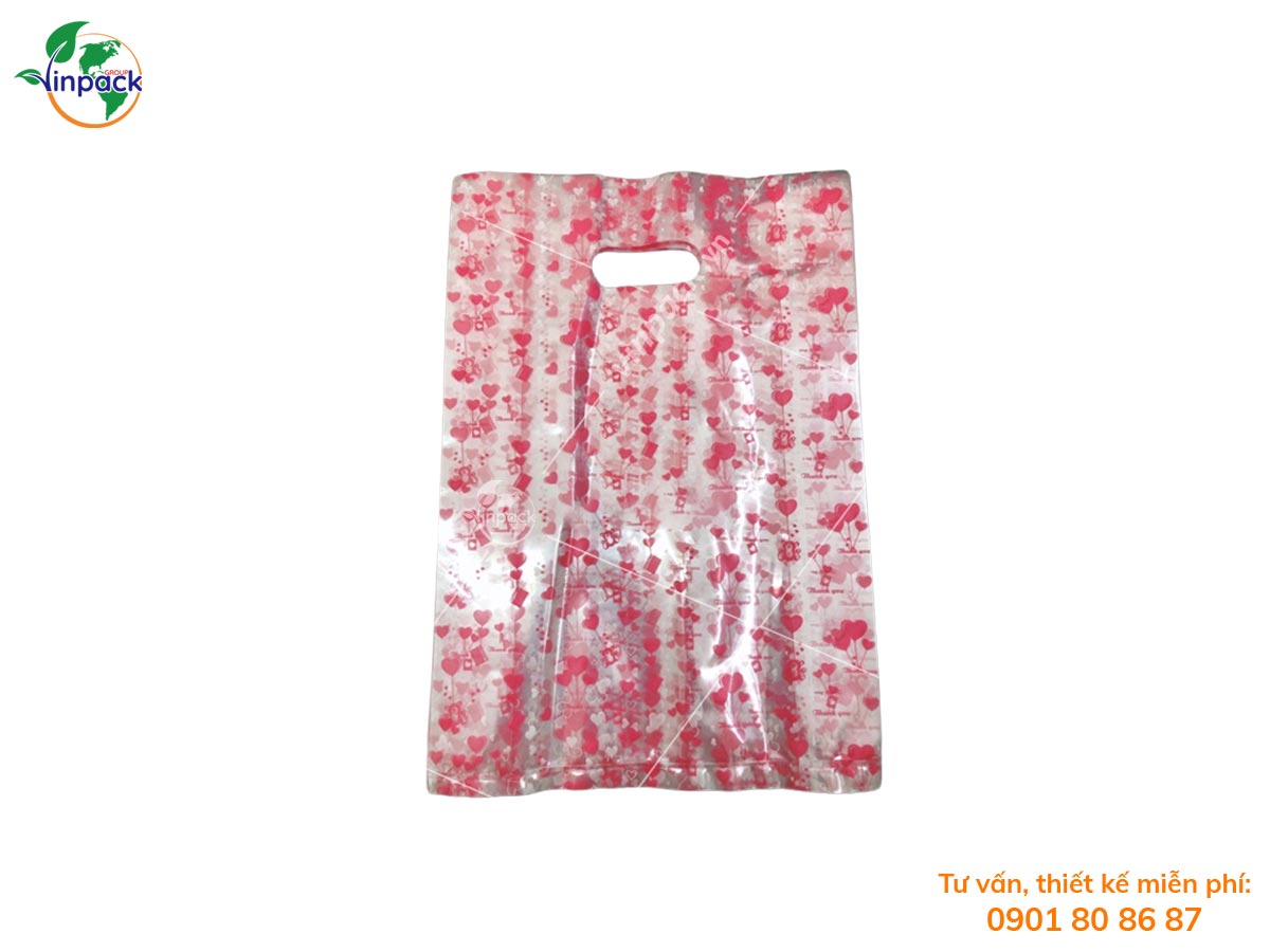 PP printed die cut plastic bag