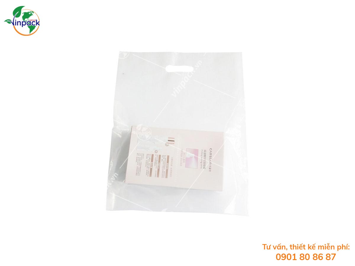 PP die cut plastic bag