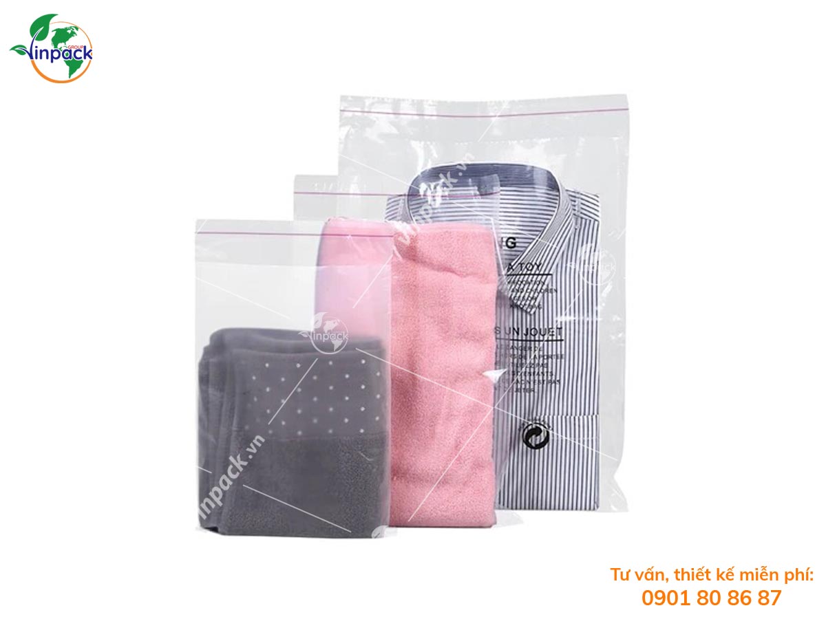 Plastic PE self adhesive resealable bag