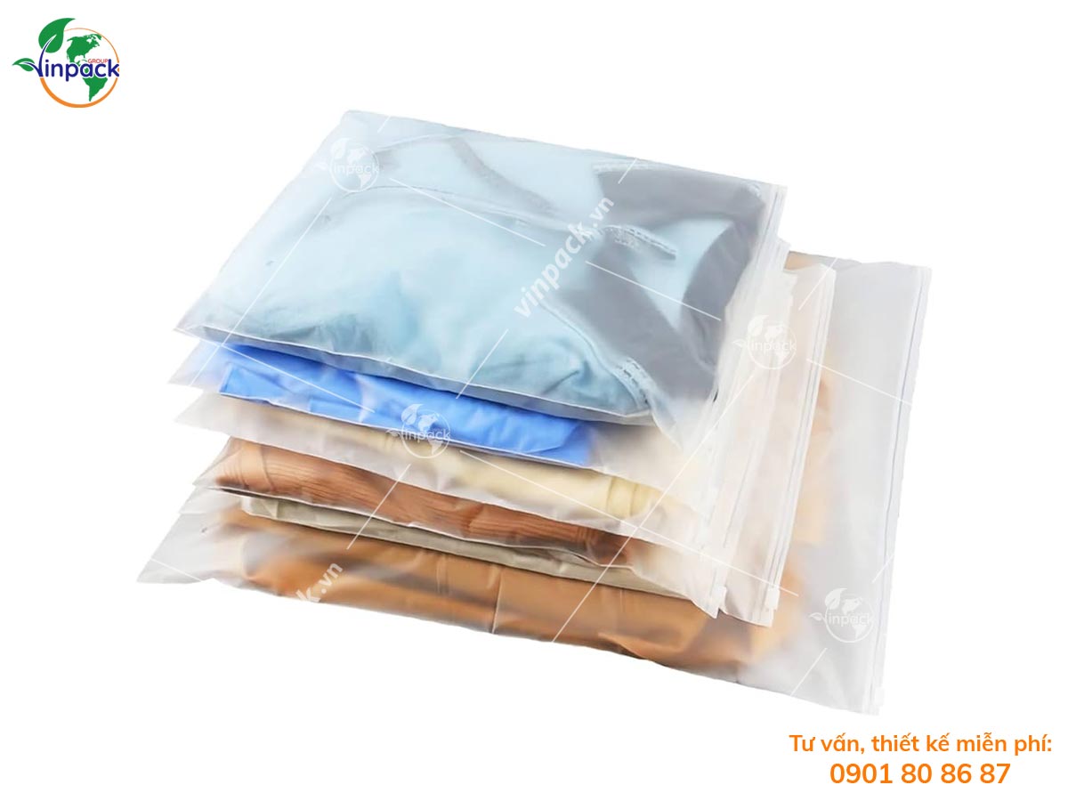 Frosted zipper bags