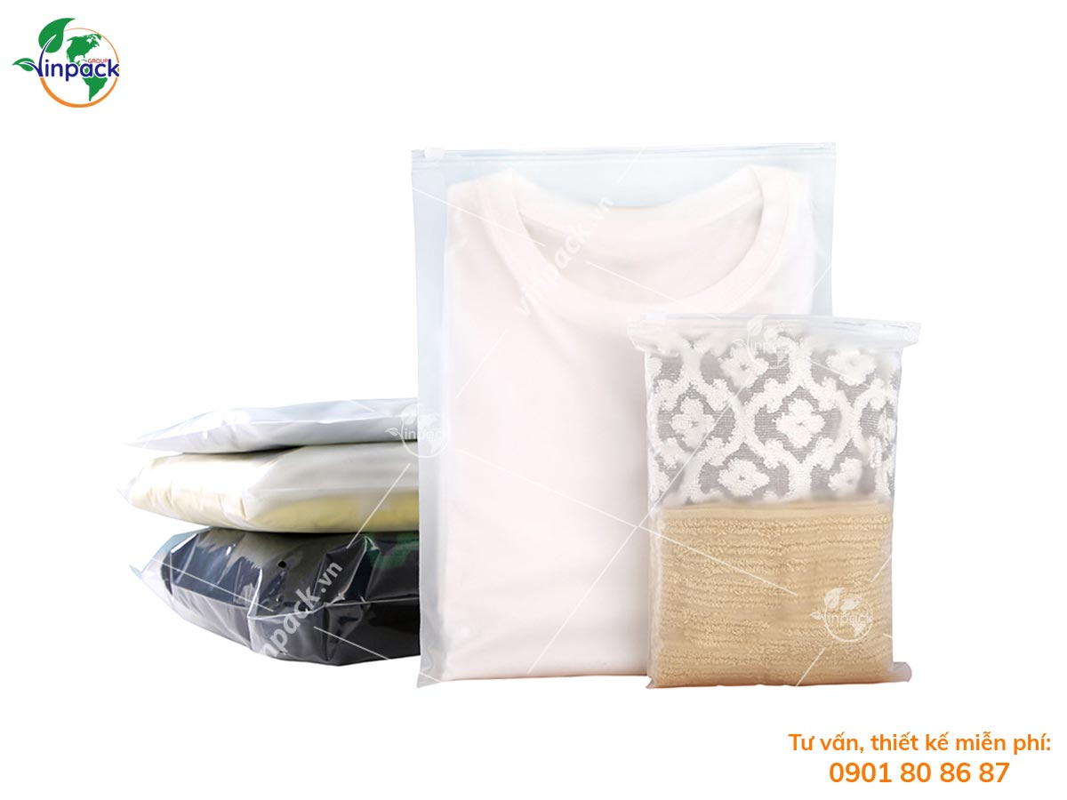 Frosted zipper bags