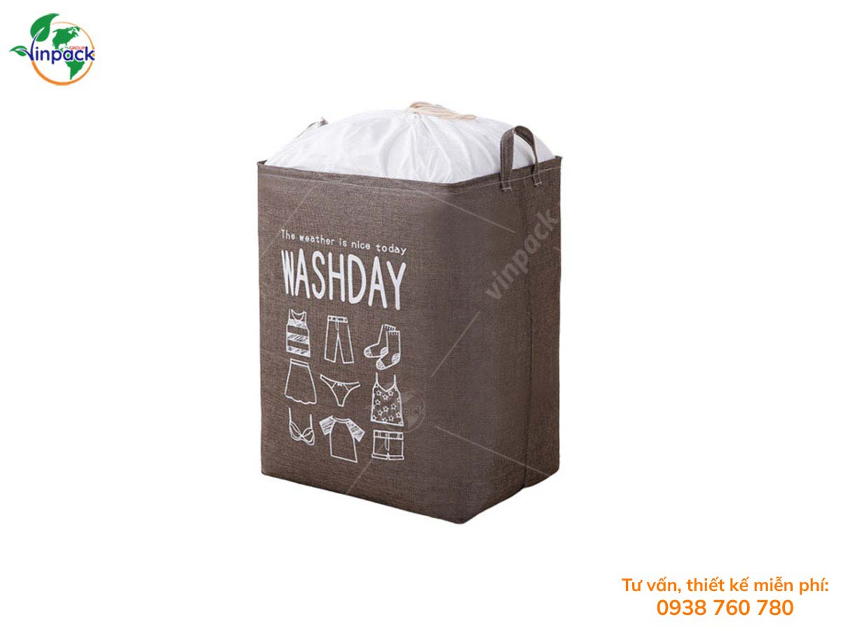 Canvas laundry bag