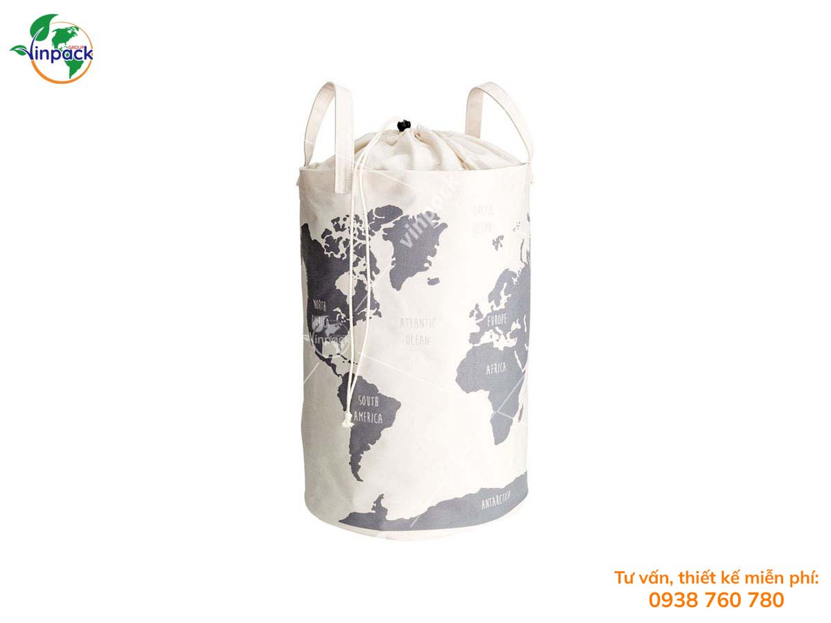 Canvas laundry bag