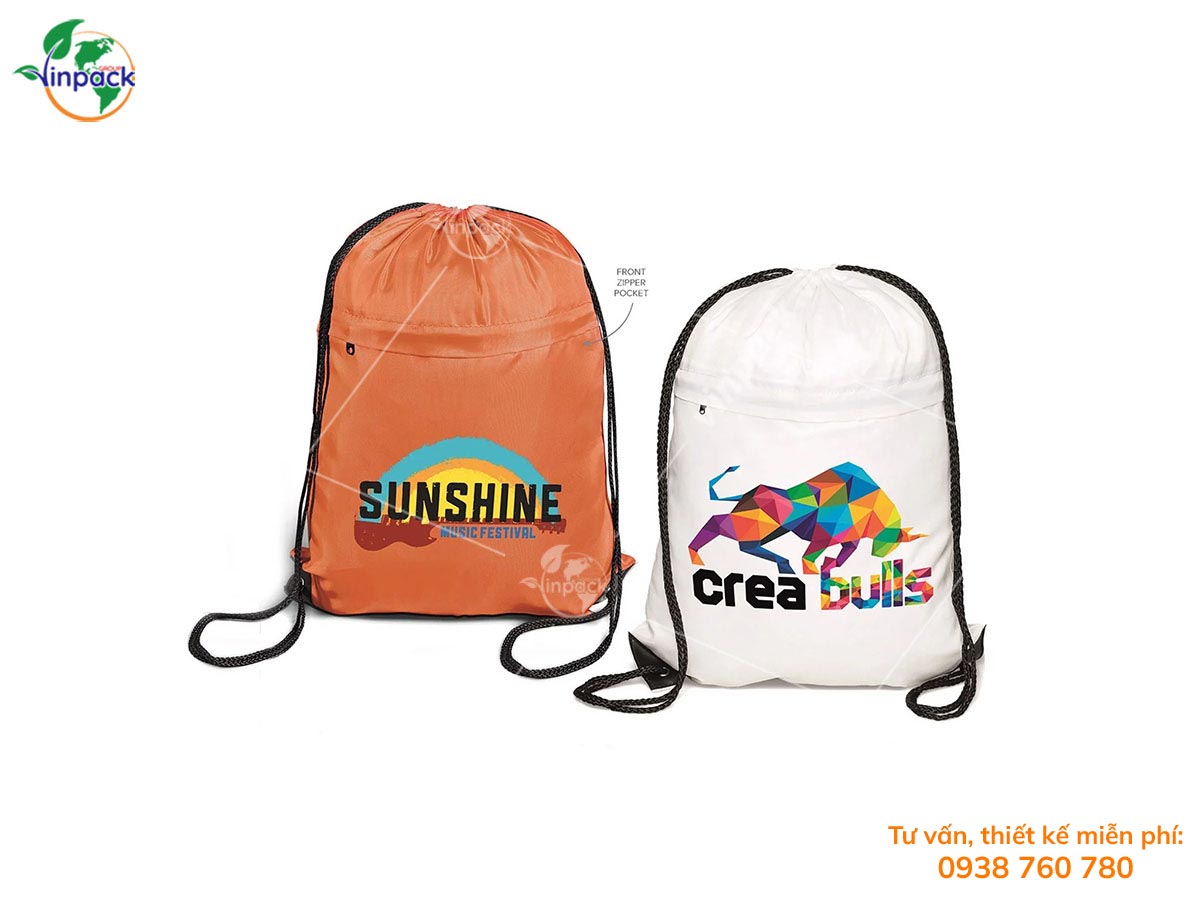 Parachute drawstring bag