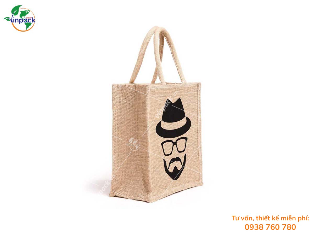 Decorative jute bag