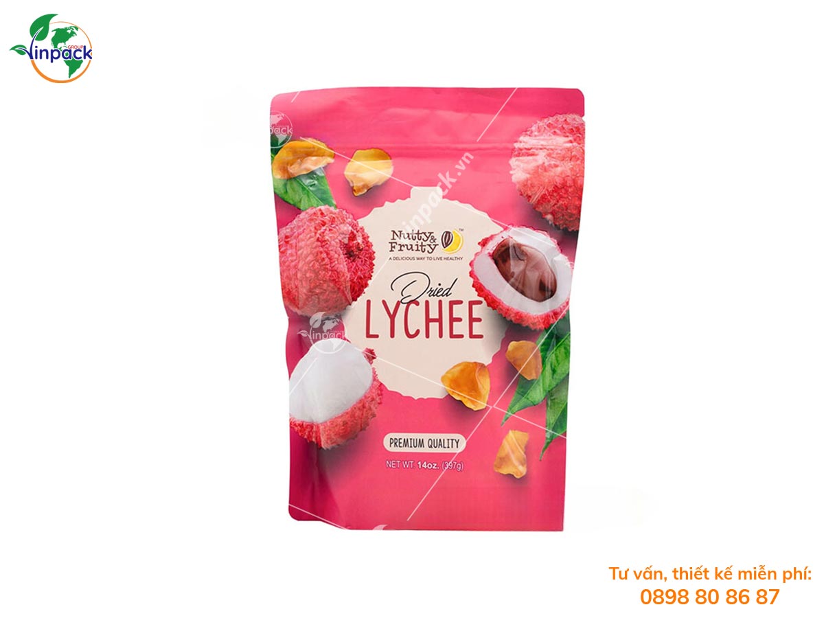 Dried lychee packaging