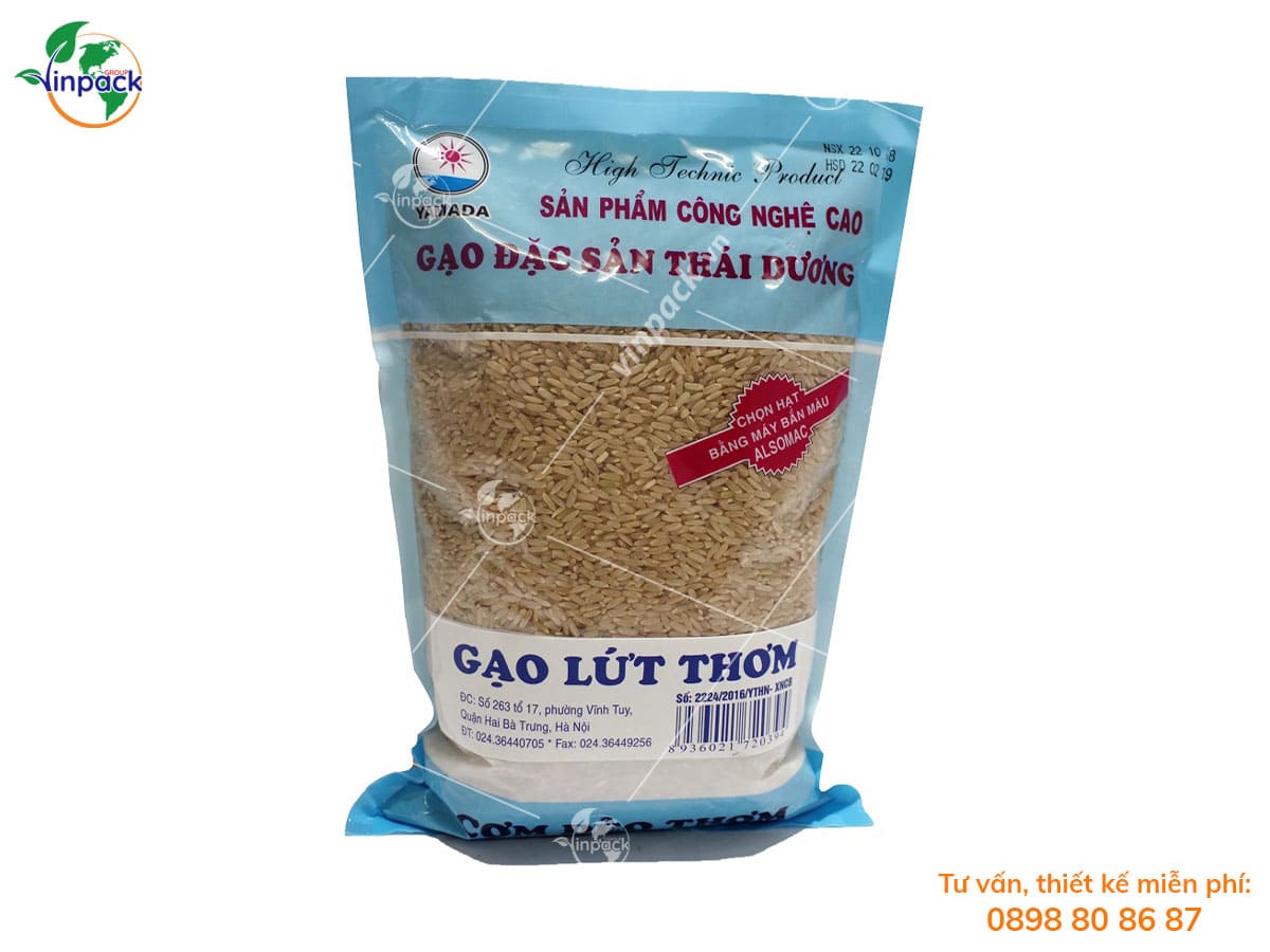 Rice bag packaging