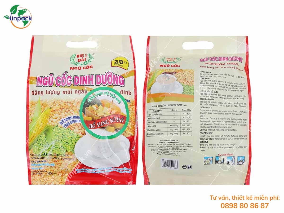 Cereal pouch packaging