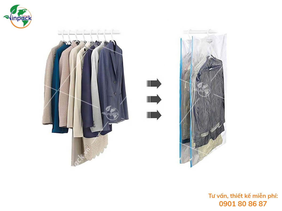 Clothes vacuum bag