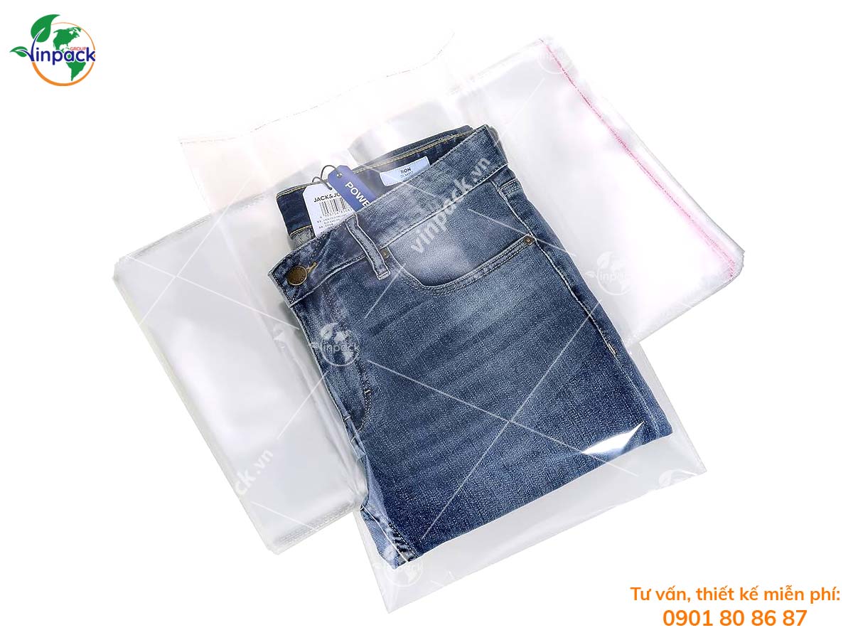 Plastic PP self adhesive resealable bag