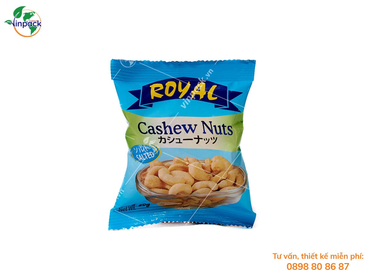 Cashew pouch packaging