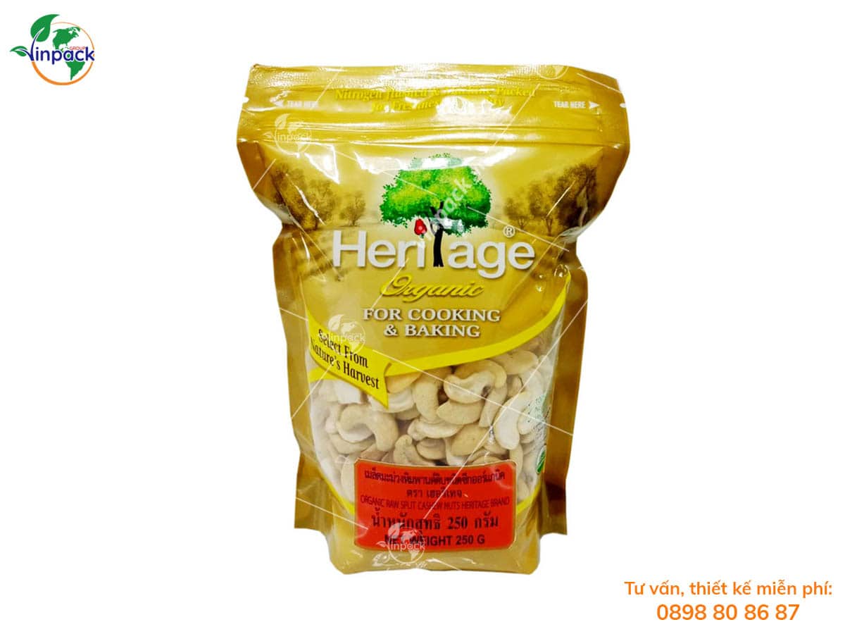 Cashew pouch packaging