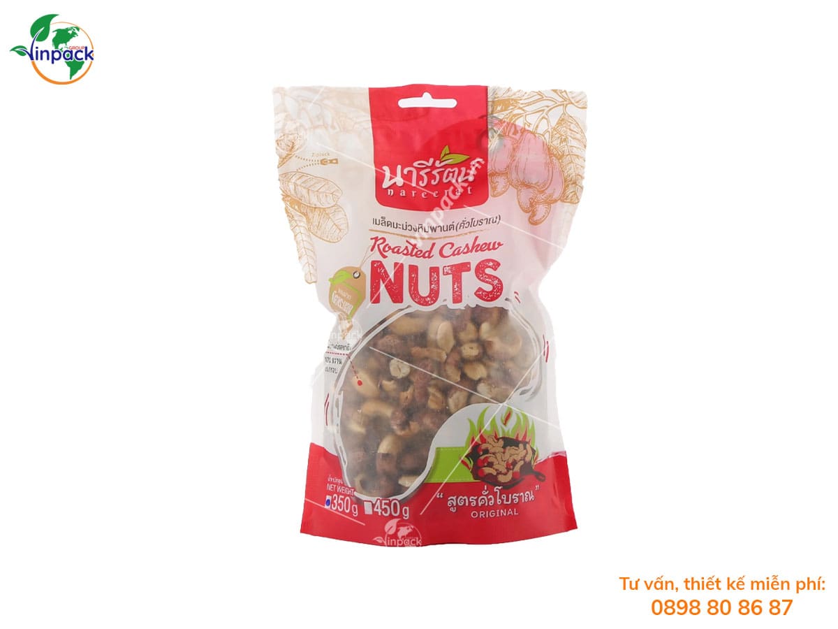 Cashew pouch packaging