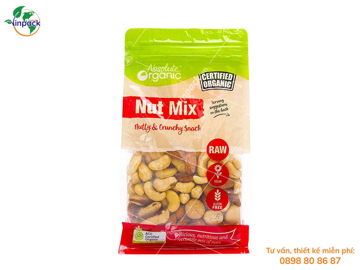 Cashew pouch packaging