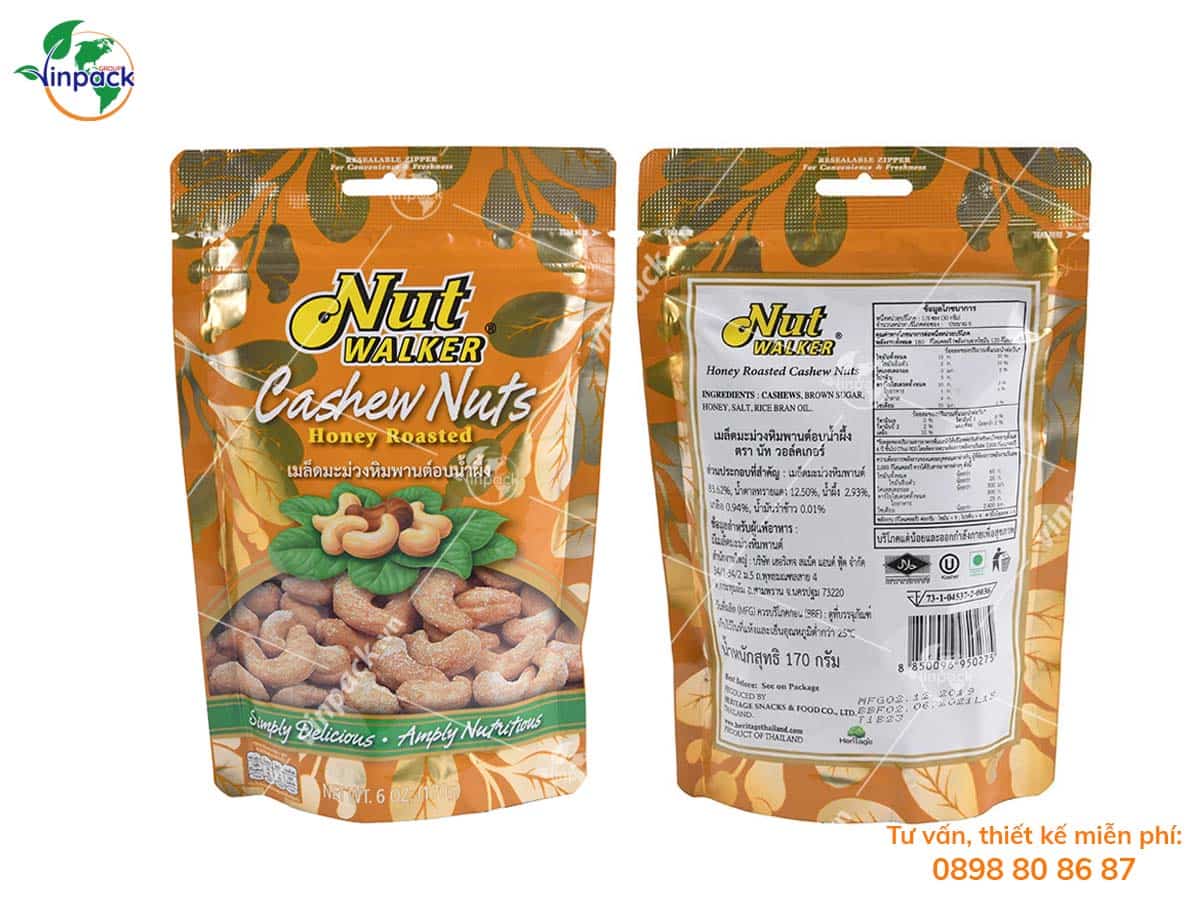 Cashew pouch packaging