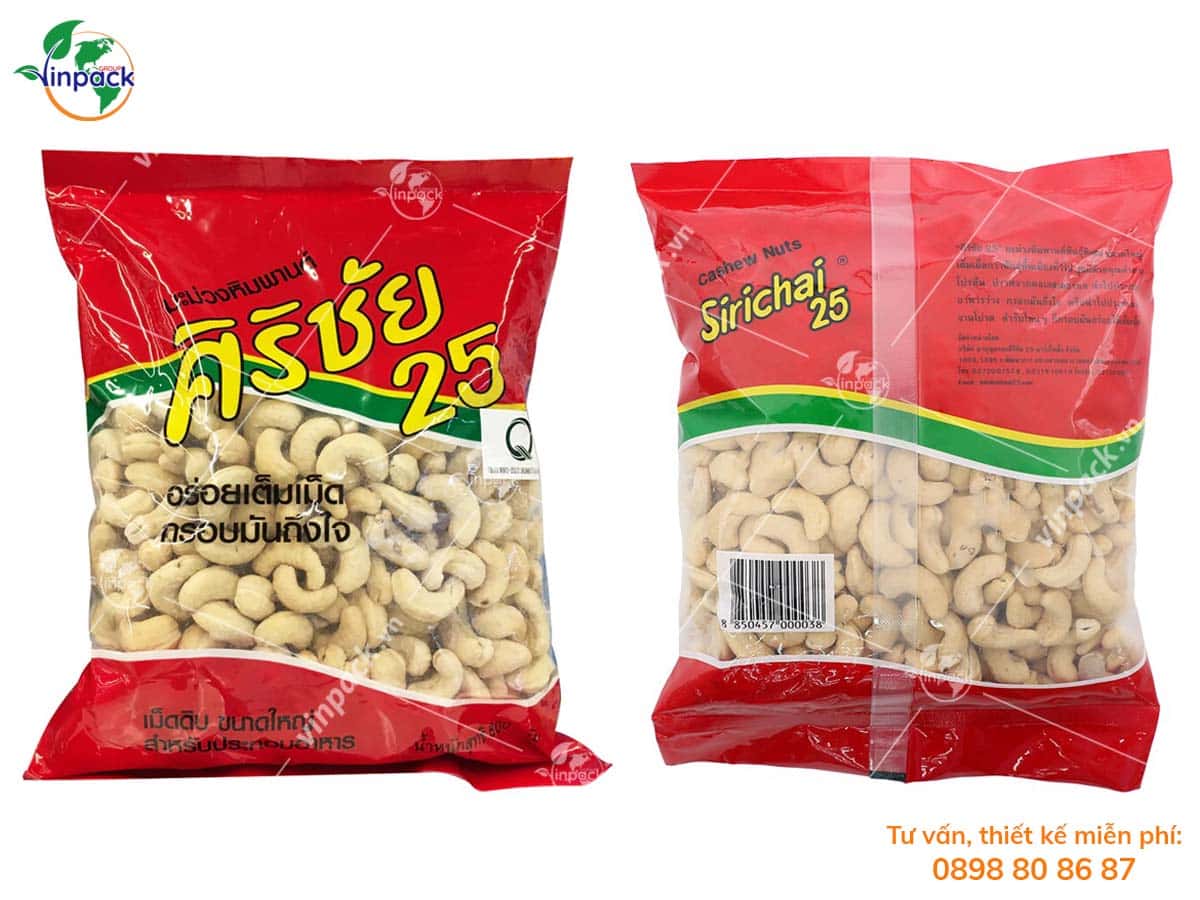 Cashew pouch packaging