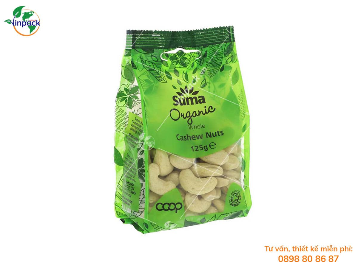 Cashew pouch packaging