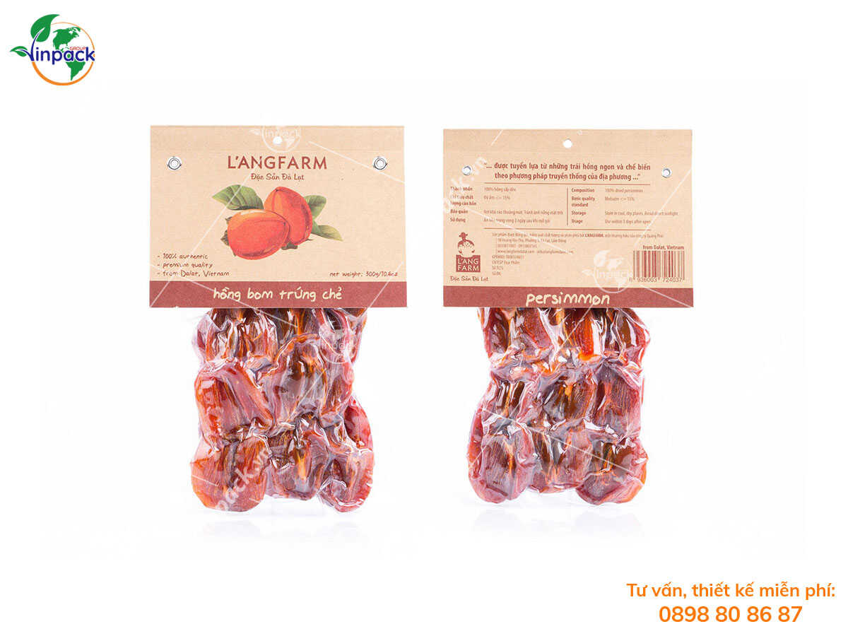 Dried persimmon packaging