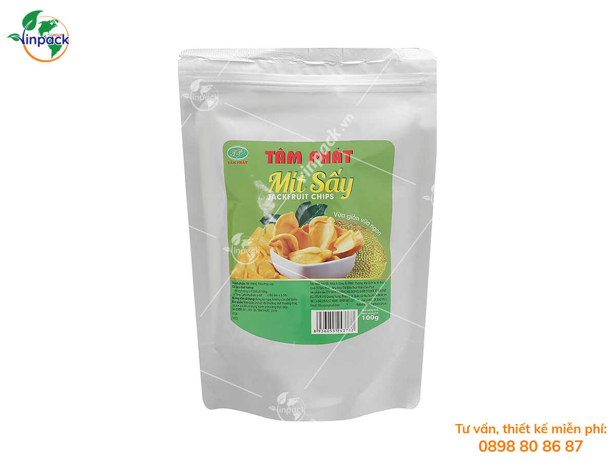 Dried jackfruit packaging