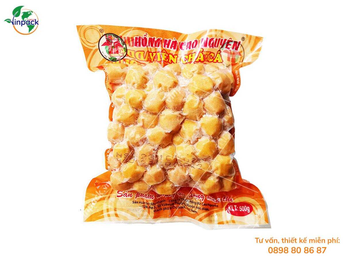 Fried shrimp balls packaging