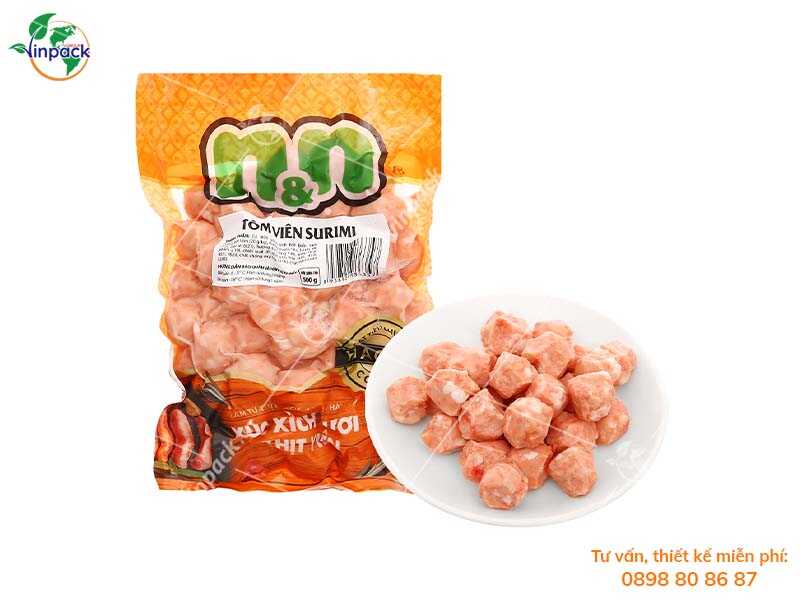 Fried shrimp balls packaging