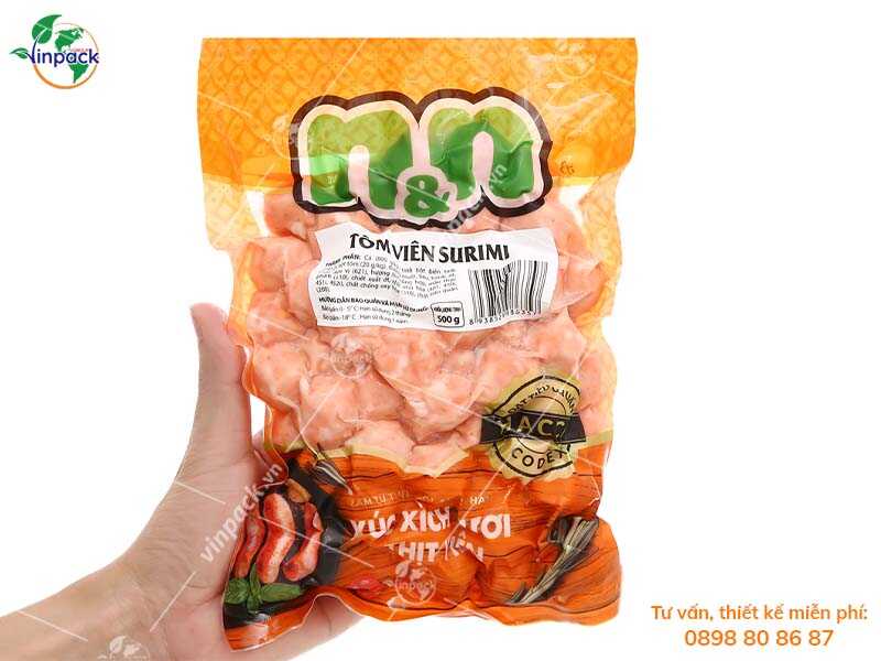 Fried shrimp balls packaging