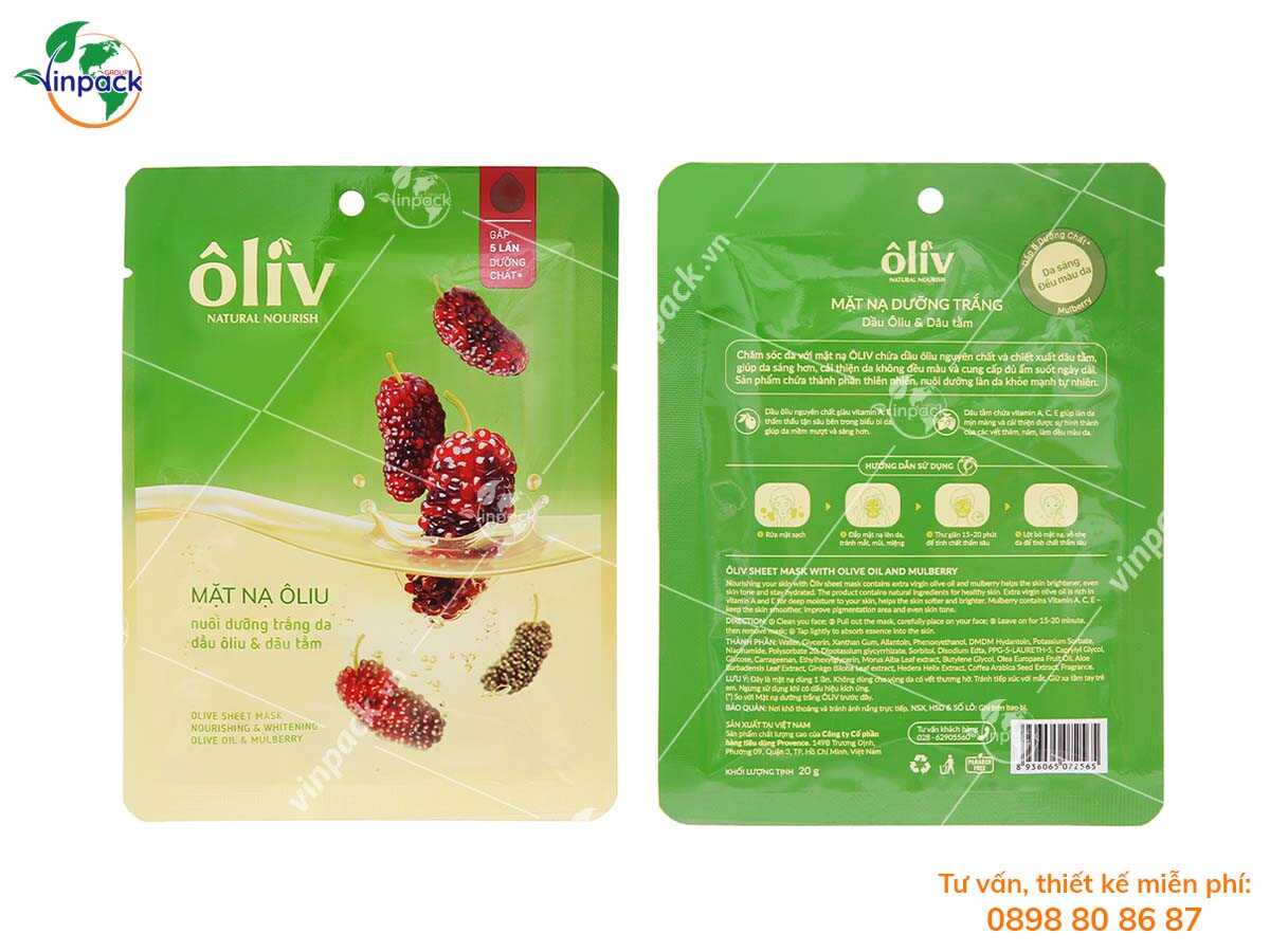 Facial mask packaging