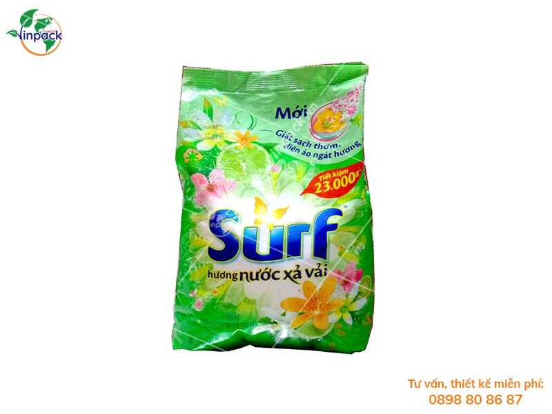 Washing powder packaging