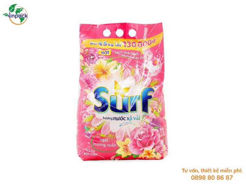 Washing powder packaging