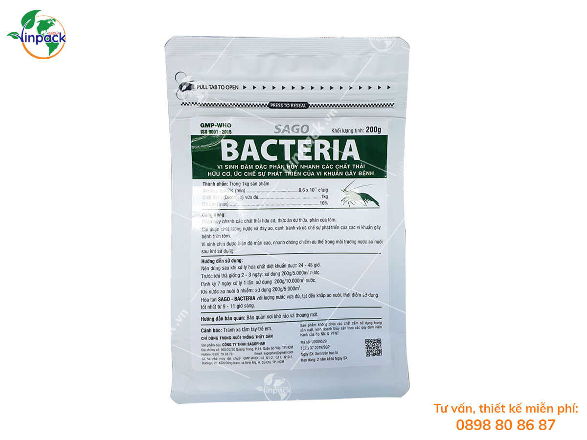 Probiotics aquaculture packaging