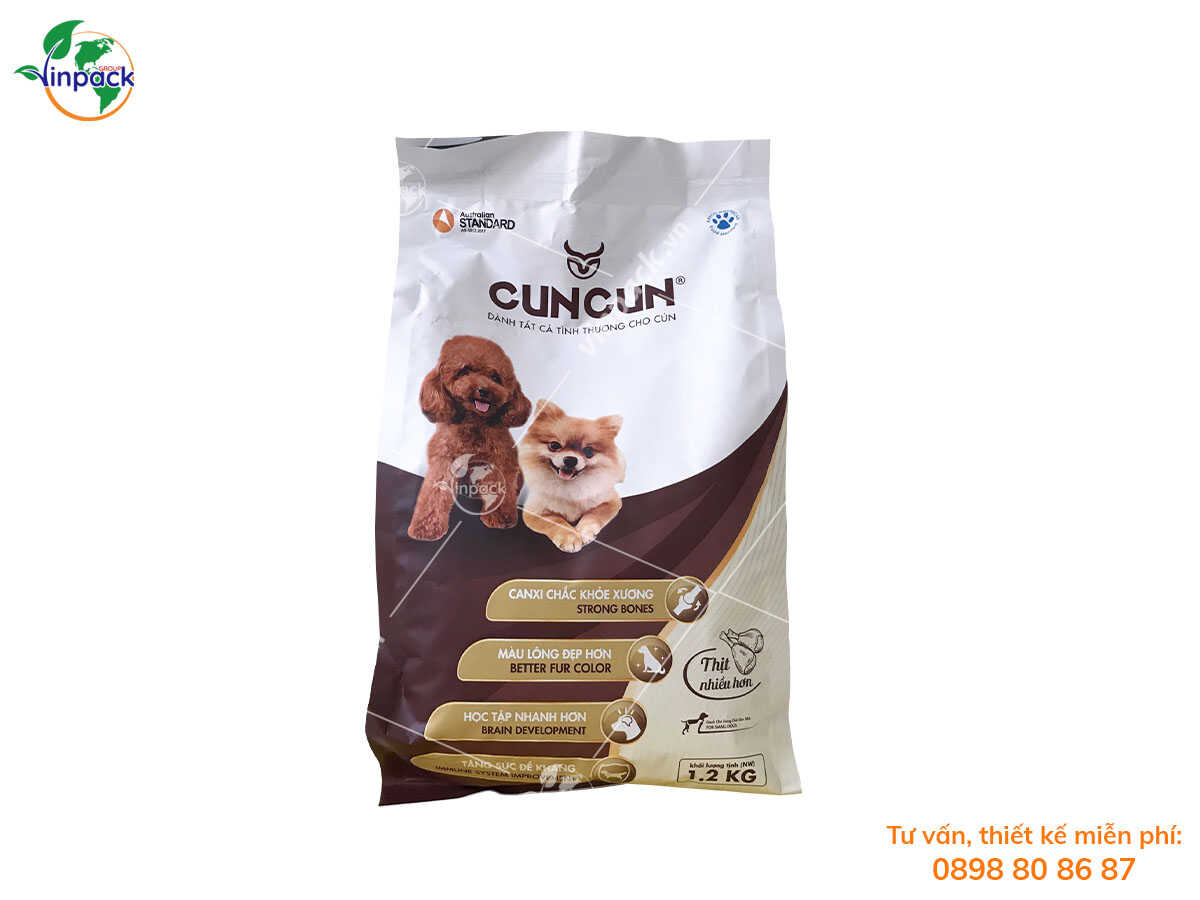 Pet food packaging