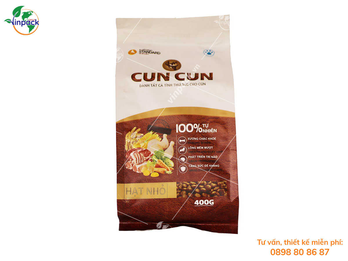 Pet food packaging