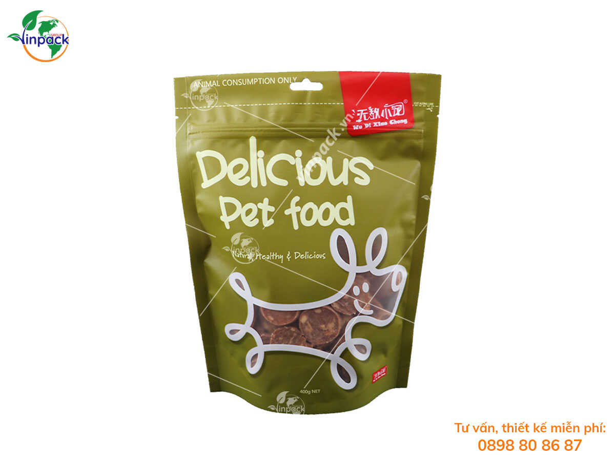 Pet food packaging