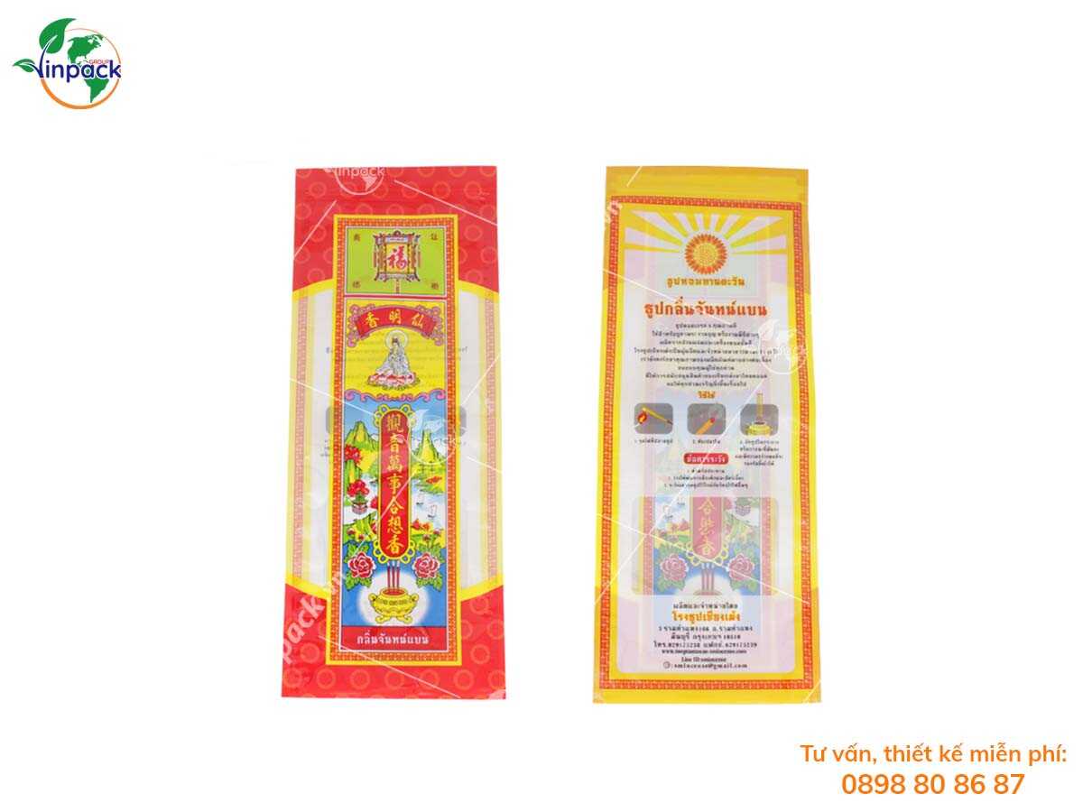 Incense stick pouch packaging